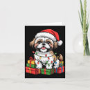 Search for cute shih tzu christmas cards Xmas