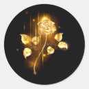 Search for golden rose stickers Black