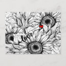 Search for red love heart postcards Black and white