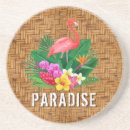 Search for flamingo coasters Tropical flowers