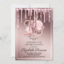 Search for rose gold glitter birthday invitations Metallic