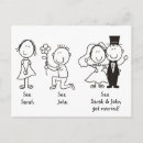 Search for funny bride and groom cartoon invitations Whimsical