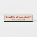 Search for dental name plates Reception area notice