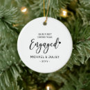 Search for engagement christmas tree decorations Black and white
