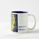 Search for love is in the air mugs Blue