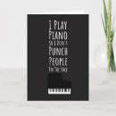 Search for funny musician cards Pianist