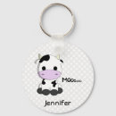 Search for cute cow key rings Girly