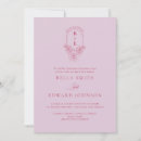 Search for magenta floral wedding invitations Retro