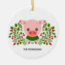Search for pig christmas tree decorations Red