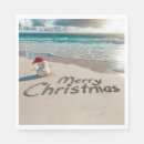 Search for tropical christmas napkins Sand
