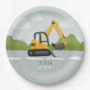 Search for construction birthday plates Digger