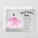 Search for pink and silver sweet 16 invitations Party