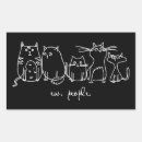 Search for hipster cat stickers Black