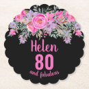 Search for 80th birthday coasters Pink