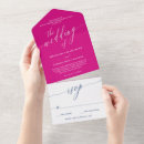 Search for fuchsia pink wedding invitations Minimalist