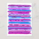 Search for purple stripes postcards Watercolor