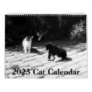Search for black and white cat calendars Kitty