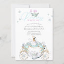 Search for princess carriage baby shower invitations Cinderella