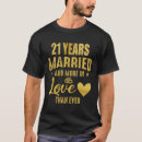 Search for 21st wedding anniversary tshirts Husband