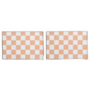 Search for peach pillowcases Chequered
