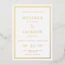 Search for gold foil border invitations Modern