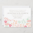 Search for peach and mint wedding invitations Flowers