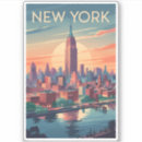 Search for nyc skyline stickers Empire state building