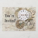 Search for clockwork 5x7 invitations Vintage