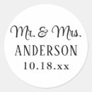 Search for mrs wedding stickers Classic