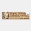 Search for thomas bumper stickers Founding father