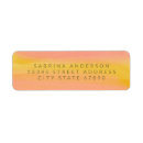 Search for brush stroke return address labels Watercolor