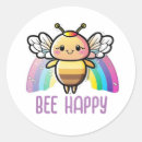 Search for happy bee stickers Kawaii