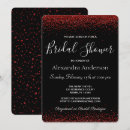 Search for red black bridal shower invitations Glitter