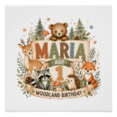 Search for woodland birthday posters For kids