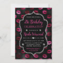 Search for lipstick birthday invitations Elegant