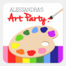 Search for artist palette stickers For kids