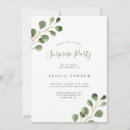 Search for leaves birthday invitations Greenery