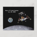 Search for eagle landing postcards Space