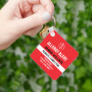 Search for in case of emergency key rings Allergy
