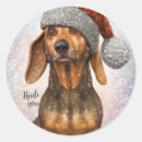 Search for dog christmas stickers Santa