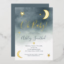 Search for foil baby shower invitations Dusty blue