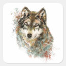 Search for watercolor wolf stickers Wolves