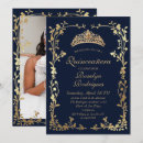 Search for navy blue quinceanera invitations Tiara