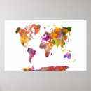 Search for abstract world map posters Design