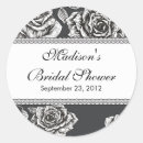 Search for black and white rose stickers Bridal shower