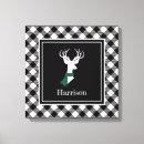 Search for black and white deer art Rustic