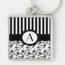 Search for flower vines key rings Black