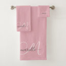 Search for pink grey bath towels Script