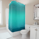 Search for blue wave shower curtains Underwater