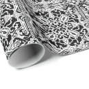 Search for mosaic wrapping paper Black and white